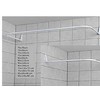 Handelsfirmaet Van Der P. ApS Erica2000 Universalus strypas, HV - 12 viename 90x90(x90) cm, pilnai baltas