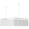 Handelsfirmaet Van Der P. ApS P2001 bėgelis 90x90x90cm, komplektas H - Profil2001 plokščias bėgelis 8x25mm, U:90x90x90cm, su 2 x lubų atramomis, Hv