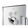 Hansgrohe ShowerSelect termostatinis maišytuvas su 2 išėjimais ir dušo galvos FixFit laikikliu, chromas