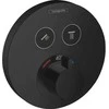 Hansgrohe termostata ShowerSelect S virsapmetuma daļa, ar 2 izejām, matēta melna