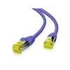 helos Patchkabel Cat 6a S/FTP RJ45 lila 0,5m AWG26/7 LSZH GHMT