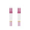 helos LWL Patchkabel OM4 Duplex 3,0mm LC-LC 50/125µm erikaviolett 1,5m LSZH