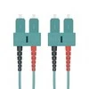 helos LWL Patchkabel OM3 Duplex 3,0mm SC-SC 50/125µm aqua 15m LSZH