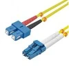helos LWL Patchkabel OS2 Duplex 3,0mm LC-SC 9/125µm gelb 1,5m LSZH