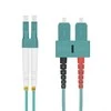helos LWL Patchkabel OM3 Duplex 3,0mm LC-SC 50/125µm aqua 1,5m LSZH