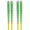 helos LWL Patchkabel OS2 Duplex E2000® APC (LSH)-E2000 APC (LSH) 9/125µm gelb 3m