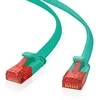 helos Patchkabel Cat 6 Ultraflach U/UTP RJ45 grün 7,5m AWG32