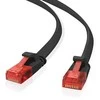 helos Patchkabel Cat 6 Ultraflach U/UTP RJ45 juodas 15m AWG32