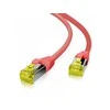 helos Patchkabel Cat 6a Superflex S/FTP RJ45 raudona 0,5m AWG27/7 GHMT