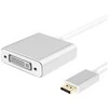 helos Adapterkabel, DisplayPort Stecker/DVI Buchse, PREMIUM, sidabrinis
