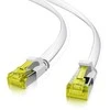„Helos“ jungiamasis kabelis „Cat 6a Ultraflach U/FTP RJ45“ baltas 3m AWG32