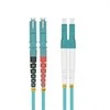 Helos šviesolaidinis kabelis E2000® (LSH)/LC Duplex 50/125 µm OM3 aqua 10,0 m