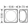 Vanpee Westerberg Hensel 62000336 ATEX jungiamoji dėžutė 2 ir 22 zonoms IP66 104x107x70mm juoda 5x4 mm2 Cu KX 0404 C