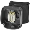 Hensel 62000340 ATEX jungiamoji dėžutė 2 ir 22 zonoms IP66 93x93x62mm juoda 5x2,5 mm2 Cu RX 0205 T