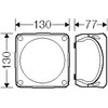 Hensel 62000337 ATEX jungiamoji dėžutė 2 ir 22 zonoms IP66 130x130x77mm juoda 5x6 mm Cu KX 0606 C