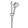 Hansgrohe dušas komplekts Raindance Select S 120 3jet Unica`S Puro, 650 mm, ar ziepju trauku, hroms