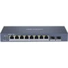 Šakotuvas 10 prievadų, 8 PoE prievadų komutatorius Hikvision DS-3E1510P-EIV2