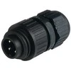Hirschmann Electronics CA 3 LS - 3+PE - Juodas - Male - Straight - Copper/Sidabrinis - IP66 - IP67