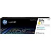 HP 207X didelio našumo geltona originali lazerinio spausdintuvo dažų kasetė, 2450 puslapių, 1350 puslapių, geltona, 1 vnt.