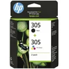 HP 305 rašalo kasetė, skirta DeskJet/ENVY, 6ZD17AE juoda/trijų spalvų 2 vnt. originali