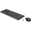 HP 330 Belaidė klaviatūra ir pelė Combination, Full-size (100%), Wireless, RF belaidė, QWERTY, Juodas, su pele