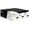 Hewlett Packard (HP) HP 410X 3 pakuočių didelio našumo žalsvai mėlynos spalvos / rausvai raudonos spalvos / geltonos originalios LaserJet dažų kasetės