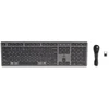 HP 720 Įkraunama belaidė klaviatūra, skirta įvairiems įrenginiams, pilno dydžio (100 %), belaidė, USB + „Bluetooth“, mechaninė, QWERTY, juoda