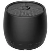 HP juoda „Bluetooth“ garsiakalbis 360, laidinis ir belaidis, nešiojamas mono garsiakalbis, juodas, cilindras, mygtukai, universalus