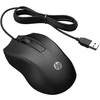 HP Pelė su laidu 105, Ambidextrous, Optinė, USB Type-A, 1600 DPI, Juodas