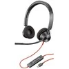 HP POLY Blackwire 3320 „Microsoft Teams“ sertifikuotos USB-C ausinės, Laidinis, Biuras / Skambučių centras, 130 g, Ausinės su mikrofonu, Juoda