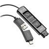 HP Poly DA75 plačiajuostis QD USB adapteris (USB-A ir USB-C)