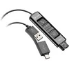 HP Poly DA85 plačiajuostis QD USB adapteris (USB-A ir USB-C)
