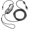 HP POLY SHS 2355-11 USB-PTT vienos ausies ausinės, be serijos numerio TAA