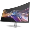 „HP Series 7 Pro“ 37,5 colio WQHD+ „Thunderbolt 4“ monitorius – 738pu, be PVC, 95,2 cm (37,5 colio), 3840 x 1600 pikselių, plataus formato „Quad HD+“, LCD, 5 ms, sidabrinis