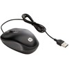 HP USB kelioninė pelė, skirta abiem rankoms, optinė, USB A tipo, 1000 DPI, juoda