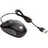 HP USB kelioninė pelė, skirta abiem rankoms, optinė, USB A tipo, 1000 DPI, juoda