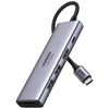 Ugreen daugiafunkcinis C tipo USB šakotuvas - 2x USB 3.2 Gen 1 / HDMI 4K 60Hz / SD ir TF kortelių skaitytuvas / C tipo USB PD 100W pilkos spalvos (60384 CM511)