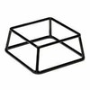 H.W.Larsen Serviravimo padėklas MULTI 18x18x8 cm, gumuotas metalas, juodas (vnt.)