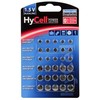 HyCell 5015473, Vienkartinės baterijos, LR60, LR66, LR41, LR43, LR44, LR54, Šarminės, 1,5 V, 30 vnt., Sidabras