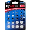 „HyCell“ mygtukų elementų rinkinys po 2x AG 1, AG 3, AG 4, 5 AG, AG 8, AG 10, AG 12, AG 13 ir 2x CR 1620, CR 2016 CR 2025 CR 2032