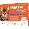 IAMS Delights LND&amp;SEAkonservuotas pašaras katėms drebučiuose, 12x85 g
