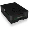 ICY BOX dėklas Raspberry Pi 4 akrilo viršus/apačia/rėmas Anthr./juodas