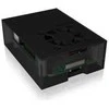 ICY BOX dėklas Raspberry Pi 4 akrilo viršus/apačia/rėmas Anthr./juodas
