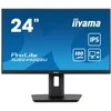 Monitorius Iiyama 24 colių WQHD IPS technologijos skydelis su USB šakotuvu, 100 Hz atnaujinimo dažniu ir reguliuojamo aukščio stovu
