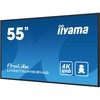 Monitorius IIYAMA LH5575UHS-B1AG 55 colių 3840x2160 UHD IPS skydelis Haze 25perc 500cd/m kraštovaizdžio ir portreto signalo perjungimo garsiakalbiai 2x 10W