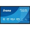 „IIYAMA TE8615A-B1AG“ 86 colių stilingas IFP monitorius „iiWare21E“ 3840x2160 UHD IPS „Android“ 14, 16/128 GB, 2xHDMI DP, 2xUSB-C, VESA 600x400