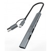 HUB USB Inca INCA Adapteris IUTP-06TX USB C/A USB 3.0/2.0 + Typ-C, 100W