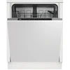 Indaplovė Beko DIN35321, Fully built-in, Full size (60 cm), Baltas, Juodas, Mygtukai, Touch, LED