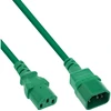 InLine® Maitinimo kabelio ilgintuvas, C13–C14, žalias, 0,5 m