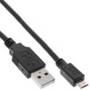 USB kabelis InLine USB-A - mikroUSB 1,5 m juodasis (31715Q)